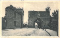 Postkarte mit Abbildung der Andernacher Burg mit Koblenzer Tor