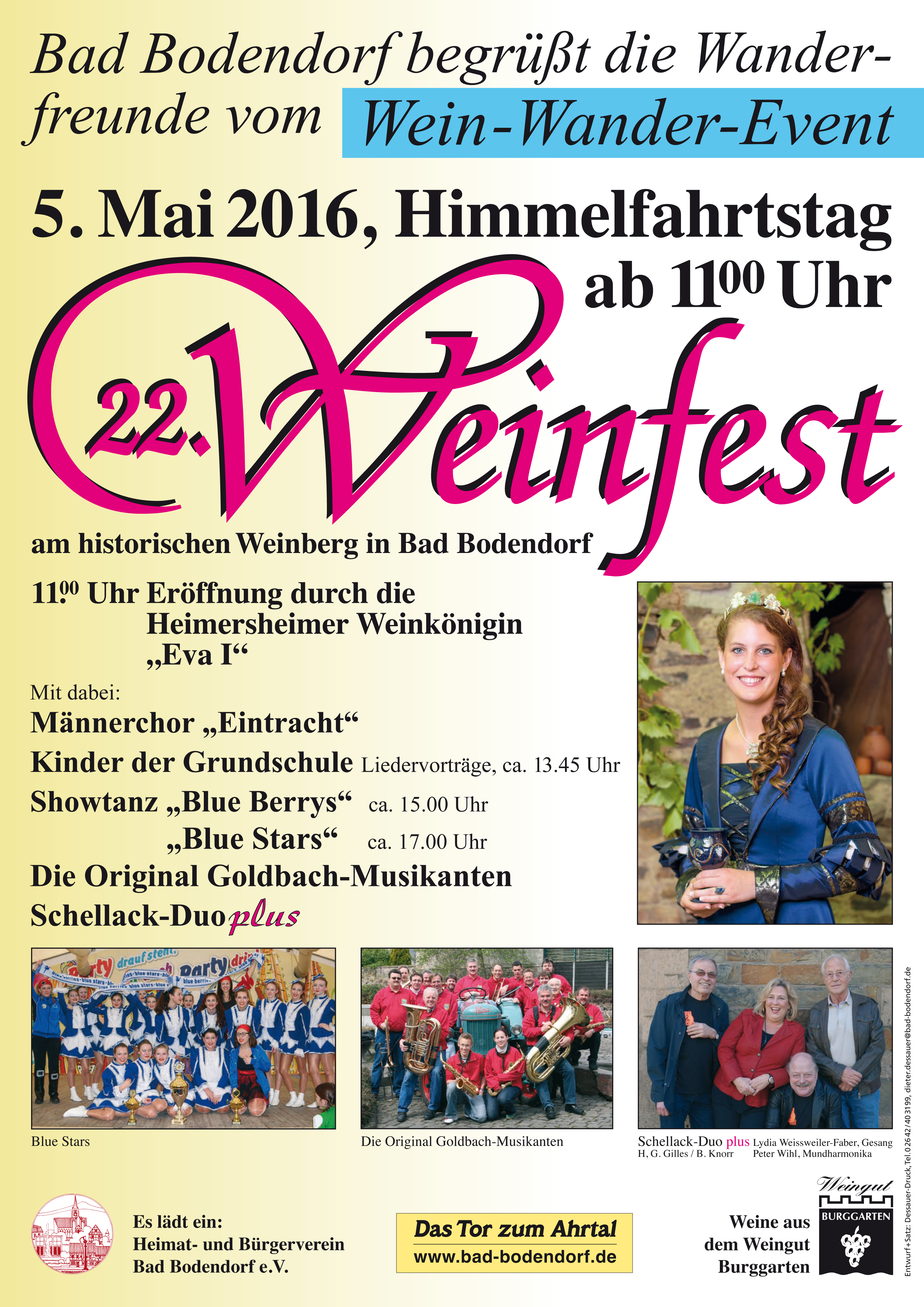 Plakat zum Weinfest 2016