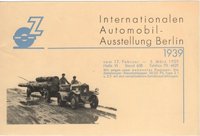 Werbeblatt der Firma Zettelmeyer zur Ausstellung 1939