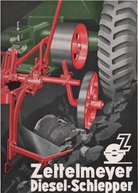Werbeblatt für einen Dieselschlepper der Firma Zettelmeyer