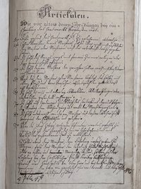 Lehrlings- und Gesellenbuch der Sinziger Hammerzunft, neu angelegt 1778