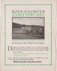 Pospekt über Bodendorfer Josefsprudel