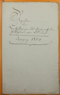 Protokolle des Kirchenrath der Hilfspfarrei von Bodendorf, Jahrgang 1806
